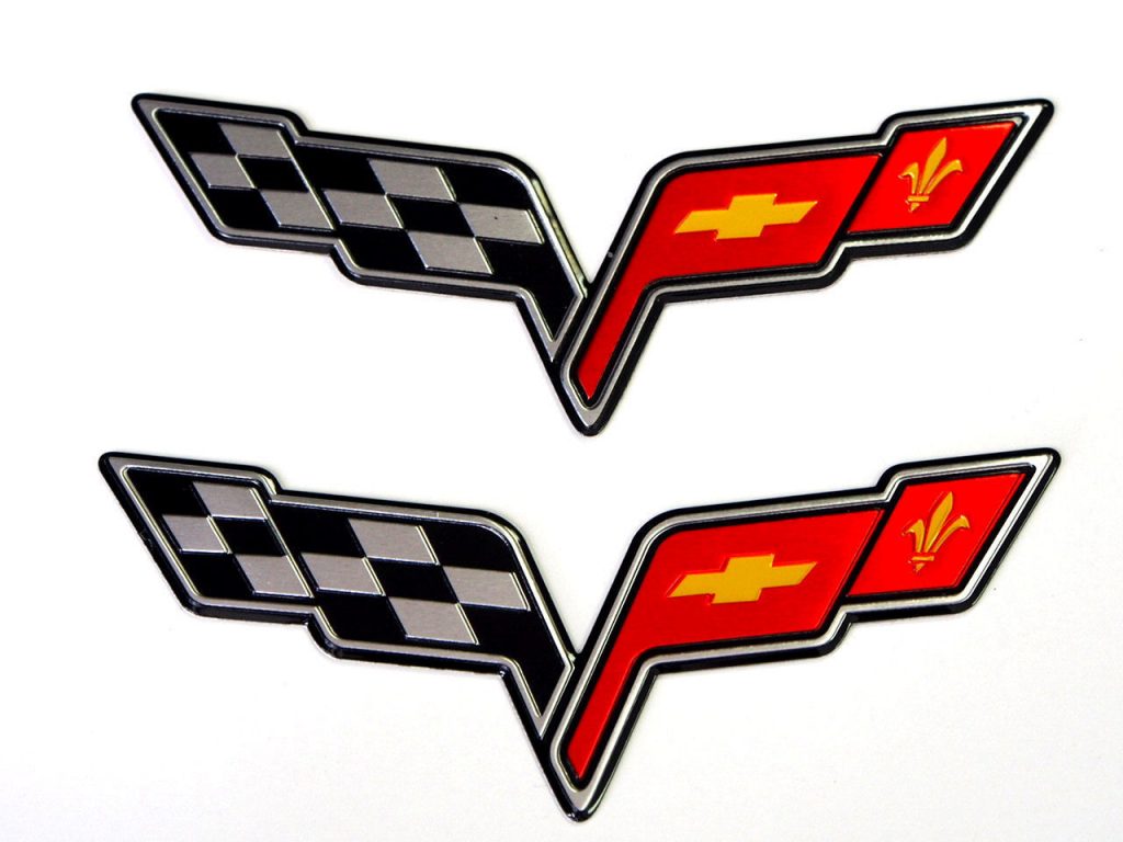 Neonetics Corvette C6 Flags Wall Mild