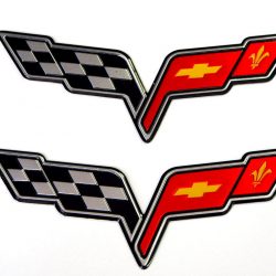 Neonetics Corvette C6 Flags Wall Mild