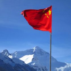 Flag of Mount Qomolangma