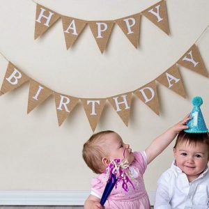 Custom birthday party flag
