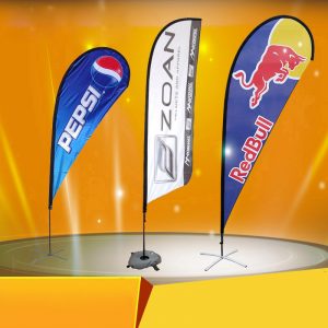 Customized outdoor teardrop flag