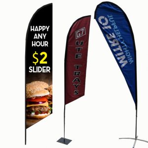 Customized outdoor teardrop flag