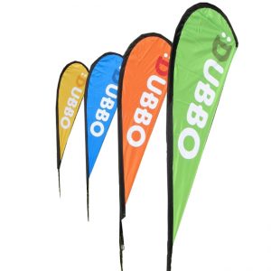 Customized outdoor teardrop flag