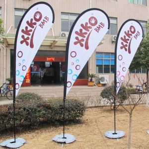 Customized outdoor teardrop flag