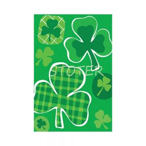 Custom made clover Garden Flag