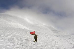 Custom mountaineering flag