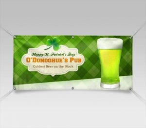 Custom advertising banners and flags