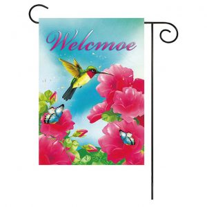 Custom made beautiful woodpecker Garden Flags