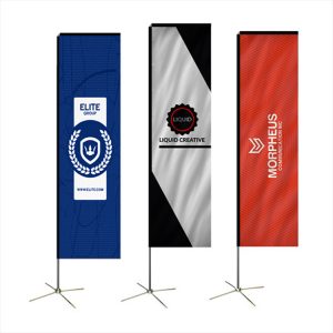 Custom made flags of various shapes