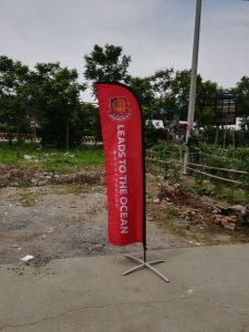 Custom made flags of various shapes