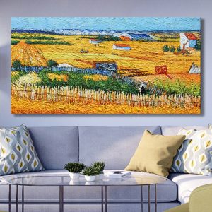Custom made living room famous painting flags
