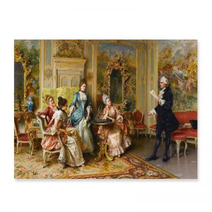 Custom made living room famous painting flags