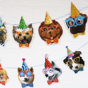 Custom dog drawn flags