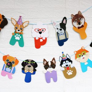 Custom dog drawn flags
