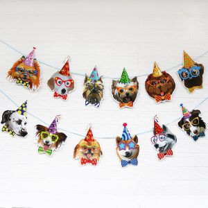 Custom dog drawn flags