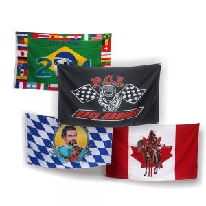 Custom made colorful national flags