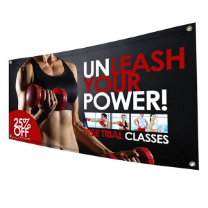 Custom outdoor advertising flags