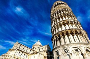Custom flag for leaning tower of Pisa