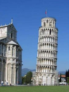 Custom flag for leaning tower of Pisa