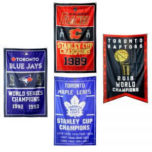 Custom made Stanley Cup champion flags