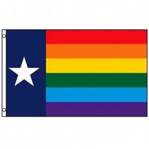 Custom made Texas history flags
