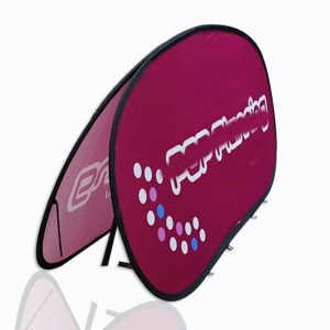 Low cost custom portable flags