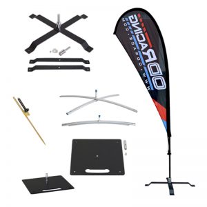 Custom made flags for camping tents