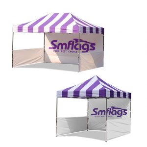 Custom made flags for camping tents