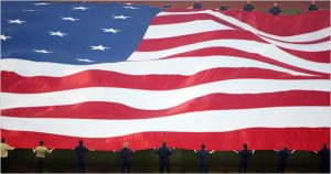 Custom made giant national flags
