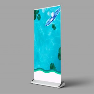 Custom standing folding flags