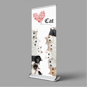 Custom standing folding flags